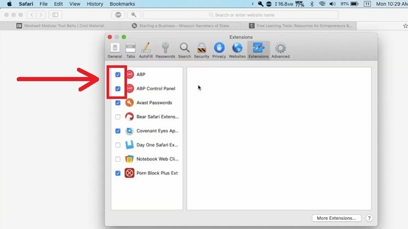 Lần lượt nhấn vào các ô vuông