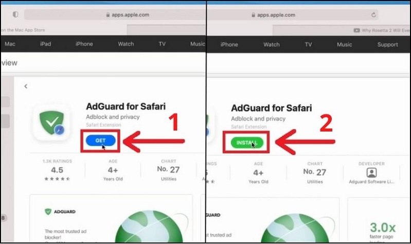 Cài đặt Ad Guard để chặn quảng cáo