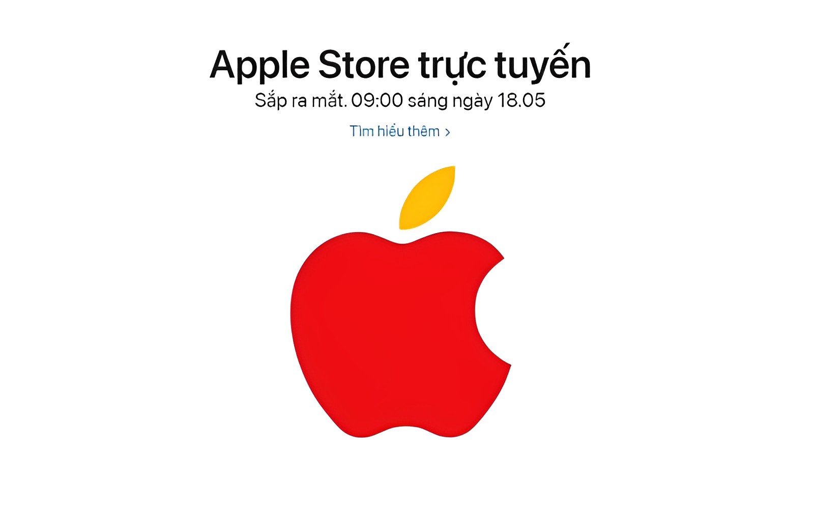 Apple Store sắp ra mắt vào ngày 18/5