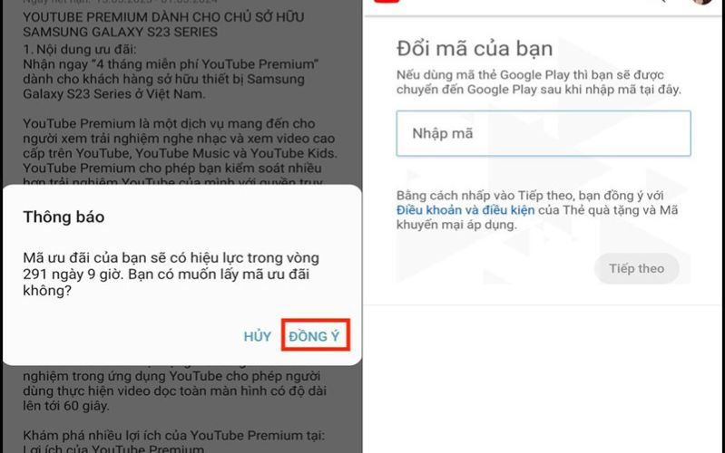 Cách nhận YouTube Premium miễn phí cho người dùng Samsung