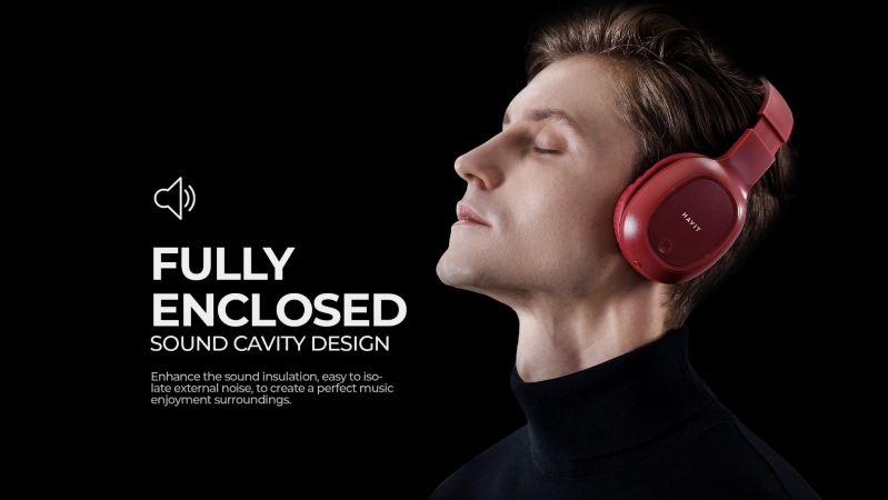 Tai nghe chụp tai Havit H2590BT Pro Cho ra chất âm sống động