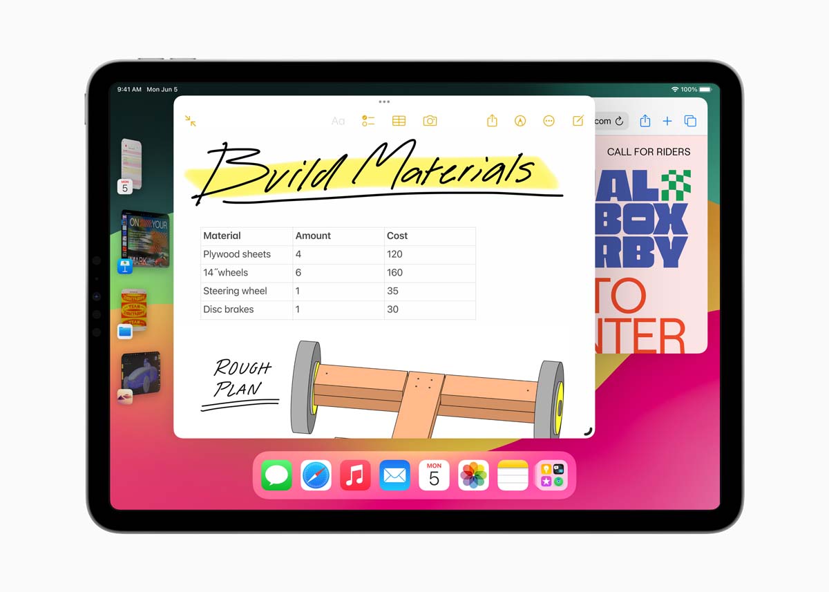 Apple mang widget lên iPadOS 17