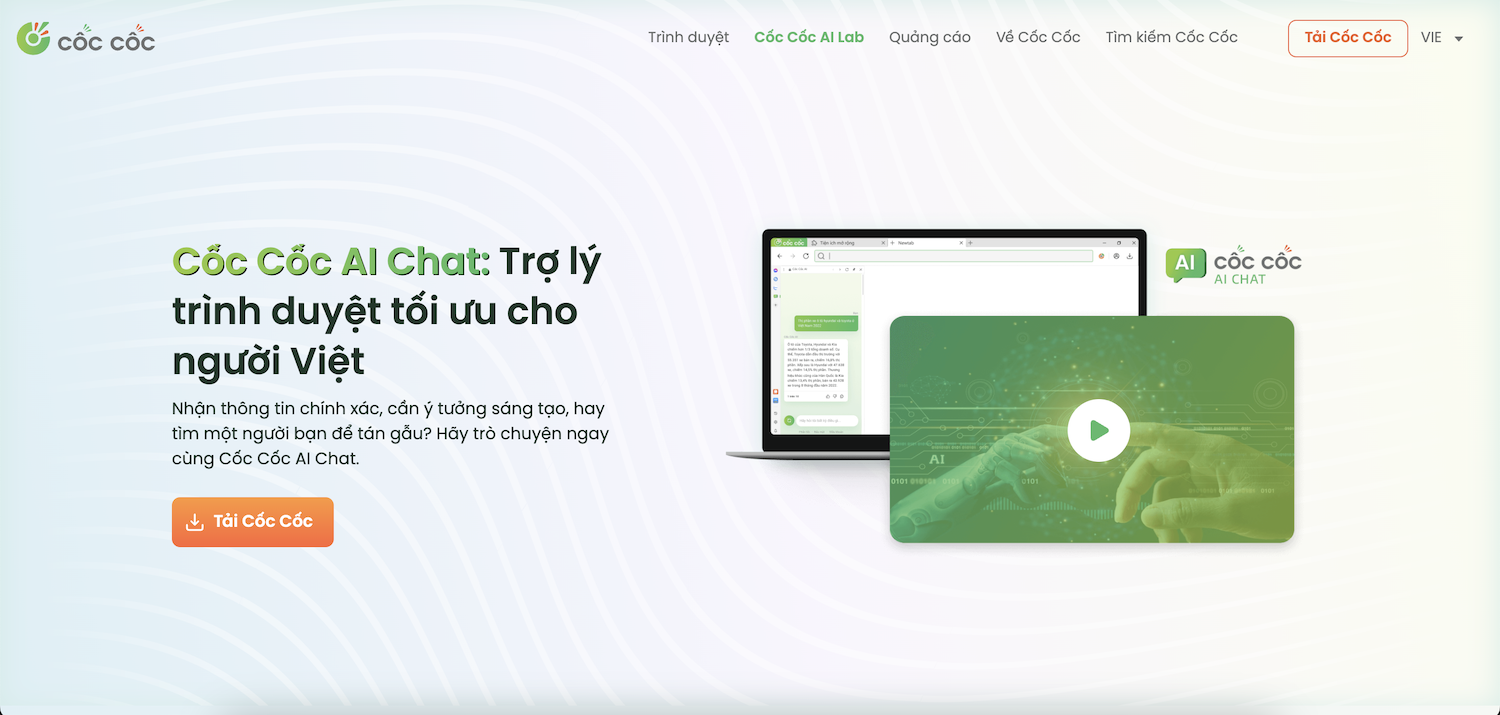 Hướng dẫn đăng ký tài khoản Cốc Cốc AI Chat