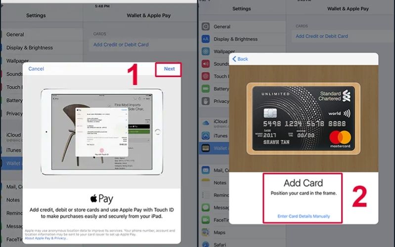 Cách cài đặt Apple Pay trên iPad