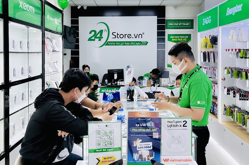 iPhone 15 Khách hàng có thể mua các sản phẩm chính hãng Apple tại 24hStore