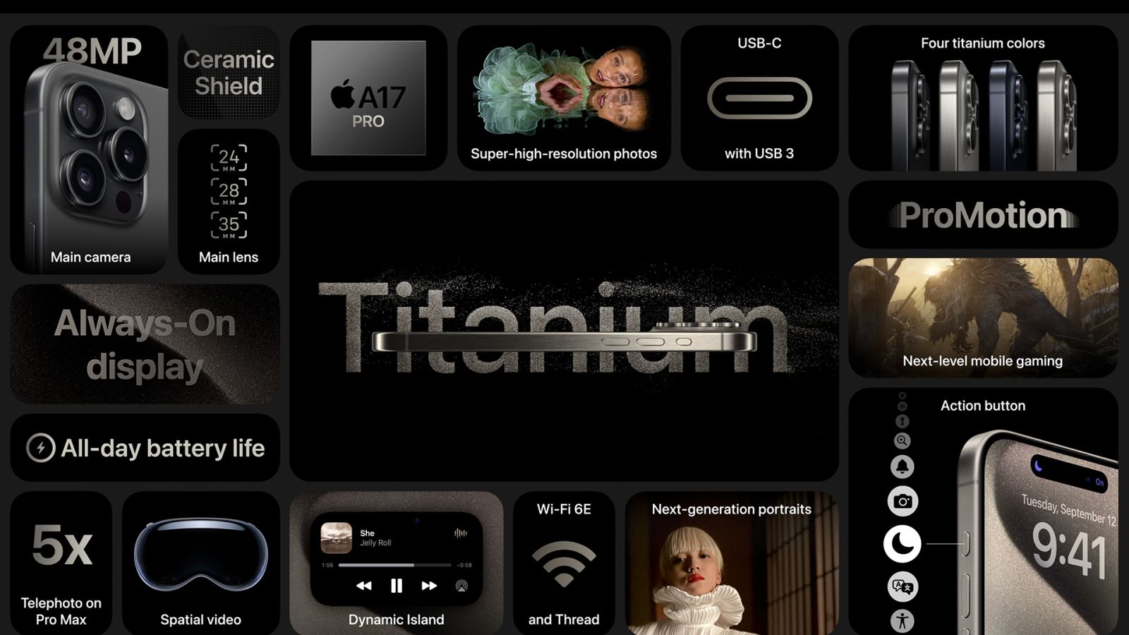 Cấu hình iPhone 15 Pro Max