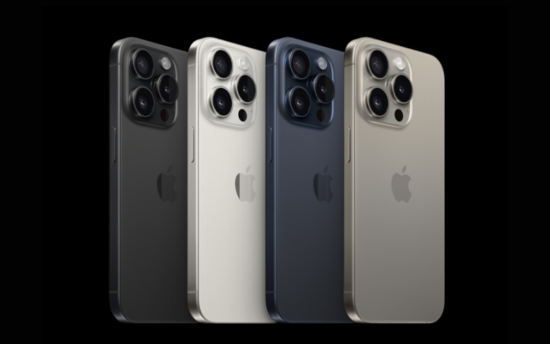iPhone 15 Pro 1TB Chất liệu titan với 4 màu sinh động
