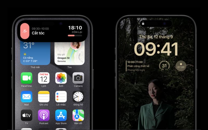 iPhone 15 Pro 1TB Màn hình thông minh với chế độ luôn bật