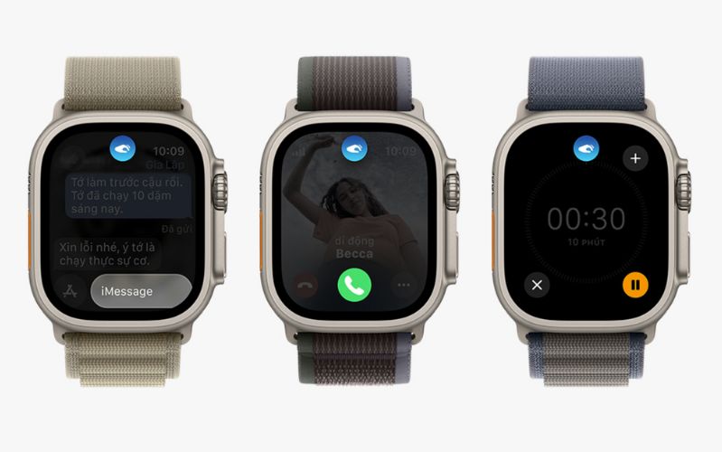 Apple Watch Ultra 2 - 49mm - LTE - mặt Titanium dây Alpine Thao tác tiện lợi chạm hai lần cùng Double Tap