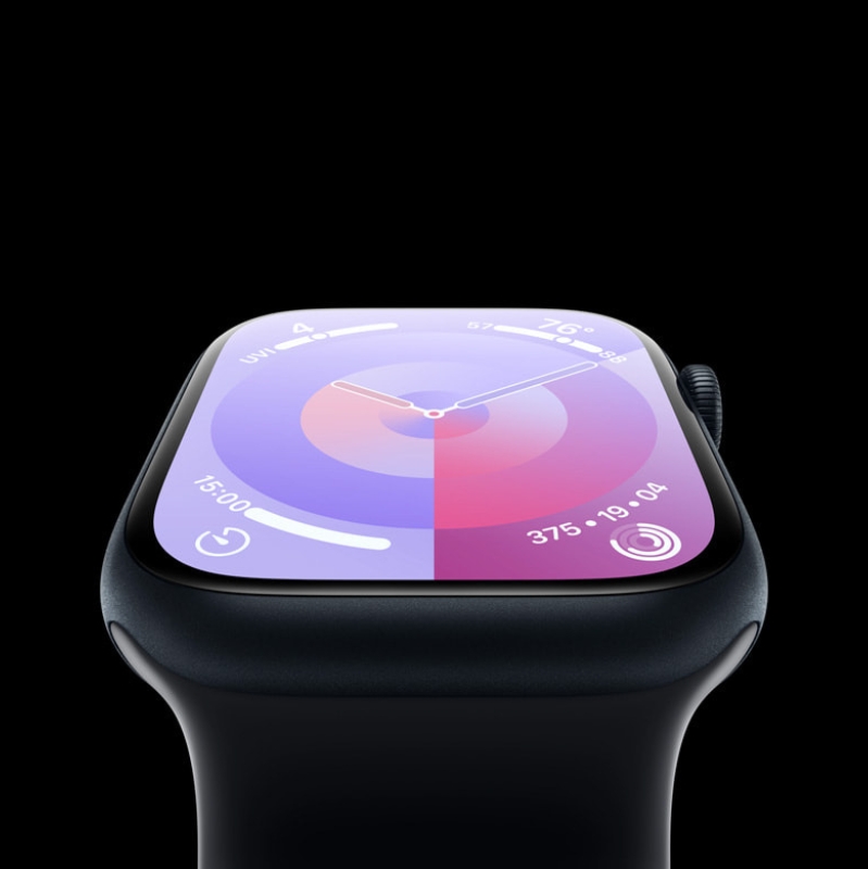 Apple Watch Series 9 - 41mm - LTE - mặt nhôm, dây cao su Độ sáng màn hình cực cao, hiển thị rõ ràng ngay trong thời tiết nắng nhất