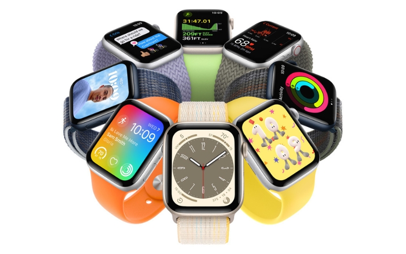 Apple Watch SE 2023 - 40mm - GPS - mặt nhôm, dây cao su Apple Watch SE 2023, một trong những sản phẩm trung hòa carbon đầu tiên của Apple