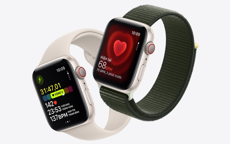 Apple Watch SE 2023 sở hữu nhiều cảm biến giúp đo lường sức khỏe tim mạch