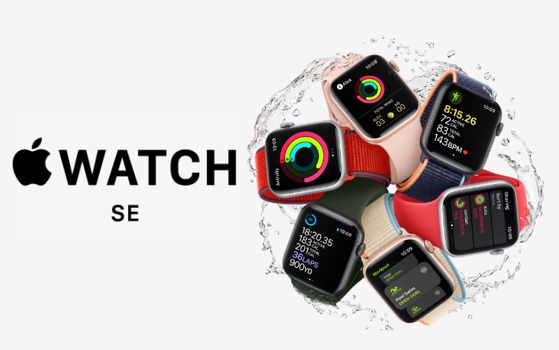 Apple Watch SE 2023 - 44mm - GPS - mặt nhôm, dây cao su