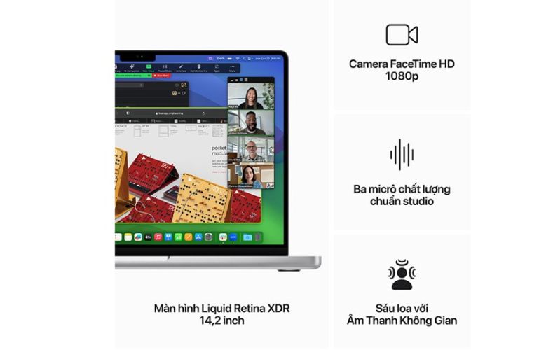 Hệ thống 6 loa cùng công nghệ Soatial Audio và Dobly Atmos