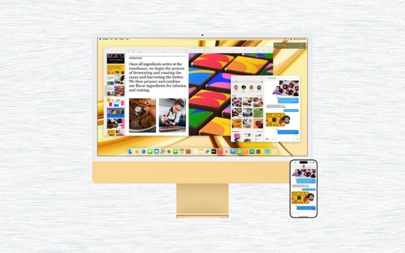 iMac M3 24 inch 4.5K 2023 8 CPU | 8 GPU | Chính hãng Apple Việt Nam iMac 2023 tích hợp ứng dụng Migration Assistant, mang đến kết nối và trải nghiệm liền mạch với iPhone và các thiết bị Apple khác.