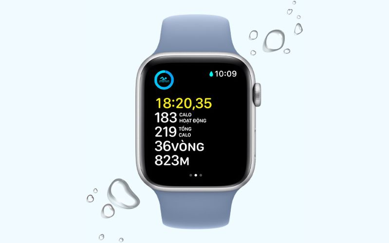 Apple Watch SE 2023 Chống nước đỉnh cao với chuẩn WR50