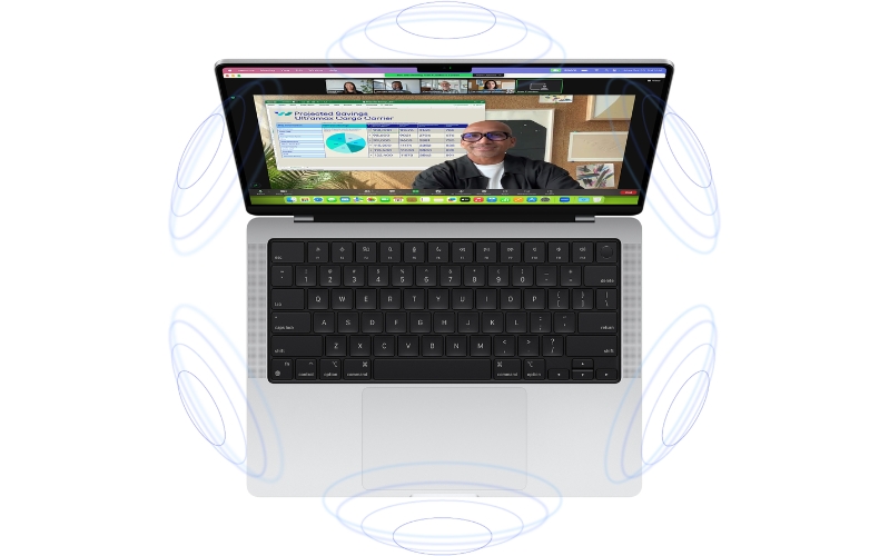 MacBook Pro 16 inch 2023 M3 Pro sở hữu hệ thống loa và camera ấn tượng
