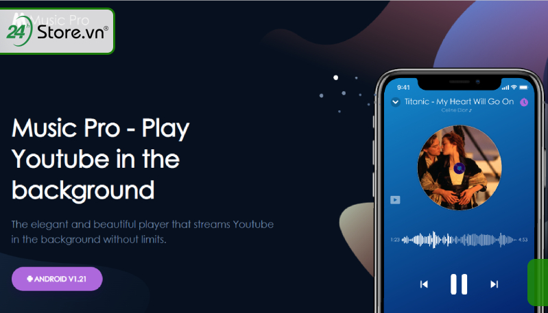 Music Pro - app nghe nhạc Youtube tắt màn hình iOS 15