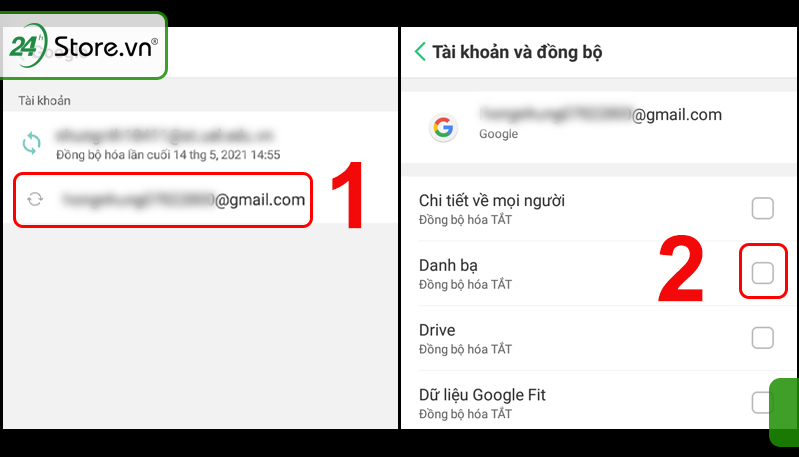 Hướng dẫn cách đồng bộ danh bạ từ gmail trên Android
