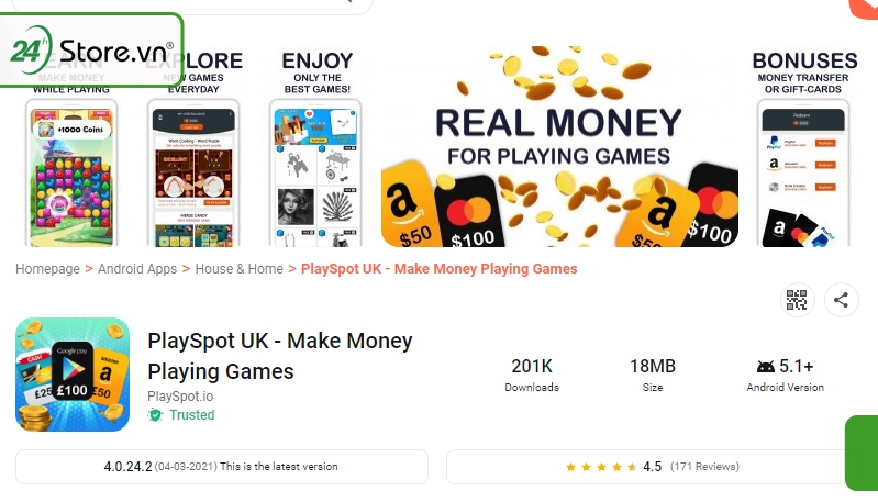 Play Spot: Chơi game online kiếm tiền polyme an toàn