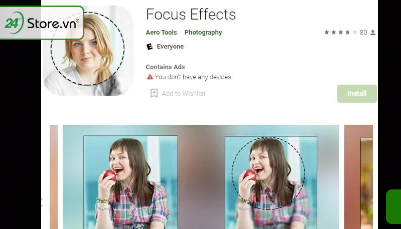 Ứng dụng Focus Effect hỗ trợ làm mờ ảnh cực nhanh