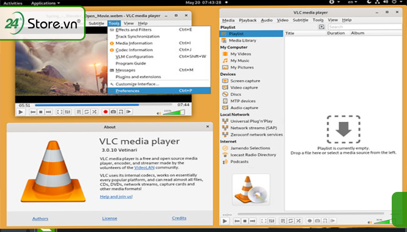 Ghi lại màn hình máy tính có tiếng với phần mềm VLC