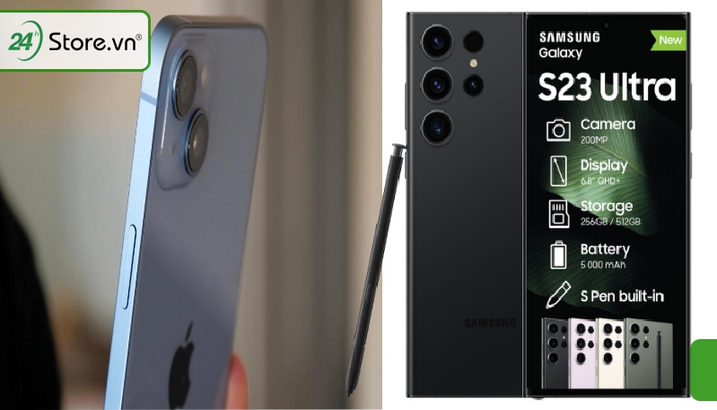 Cấu hình Samsung S23 Ultra và iPhone 14 Plus