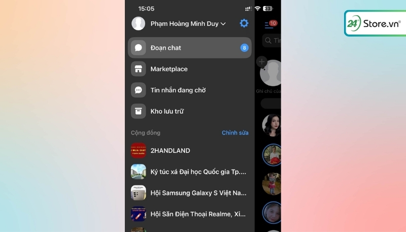 Cách đổi ngôn ngữ Messenger sang tiếng Việt iPhone 