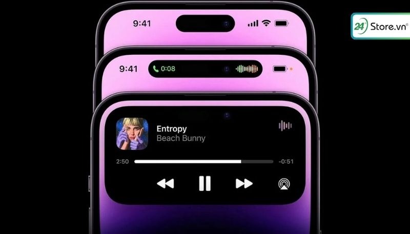 Dòng iPhone 15 vs iPhone 15 Pro cùng sở hữu công nghệ màn hình Dynamic Island
