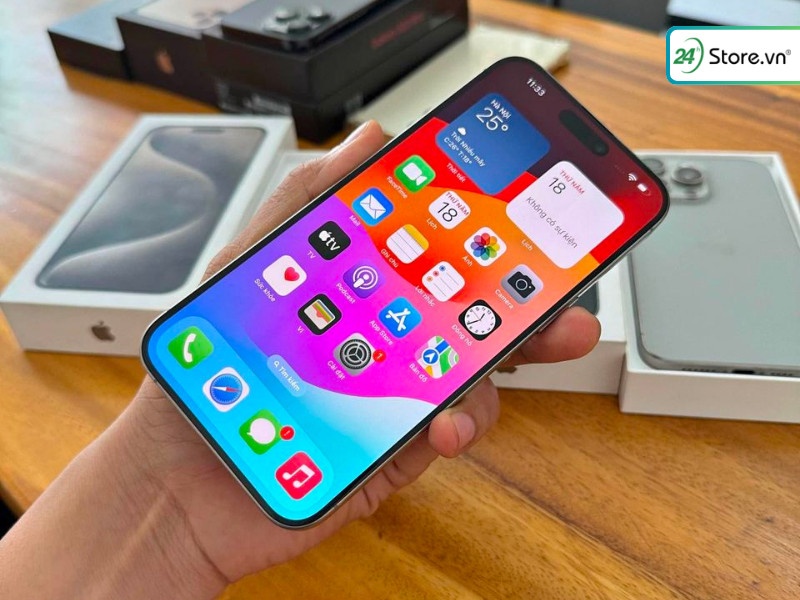 mua iPhone 15 Pro Max cũ chính hãng tại 24hStore giá tốt