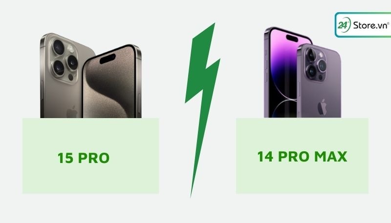 Điểm khác nhau về thiết kế của iphone 14 Pro Max với iPhone 15 Pro