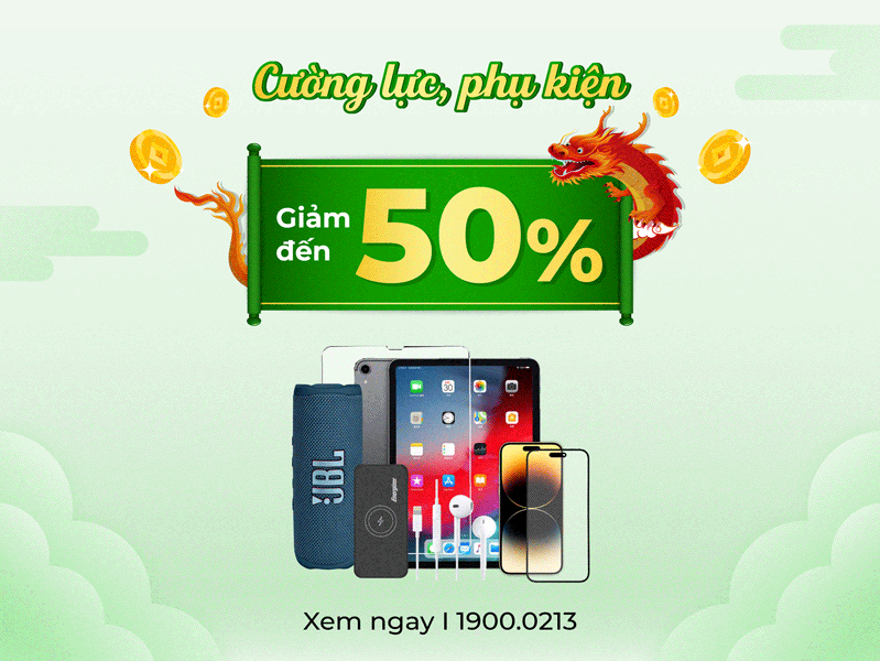 sửa chữa Giảm đến 50% chi phí dán cường lực/phụ kiện