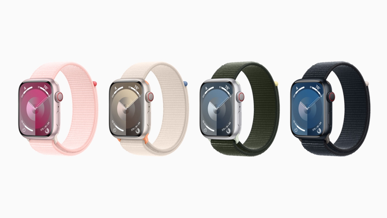 Apple Watch Series 9 - 41mm - GPS - mặt nhôm, dây quấn thể thao Cũ chính hãng