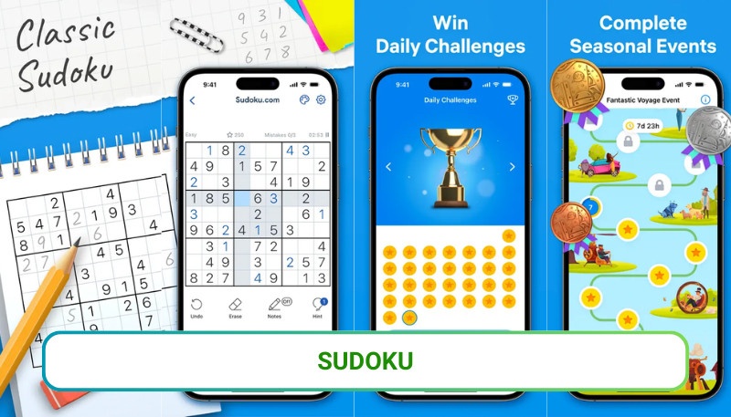 Game giải đó Sudoku Những game offline hay cho iOS miễn phí