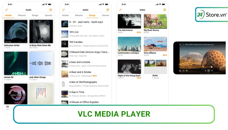 VLC for Mobile mở video trên iphone nhanh chóng