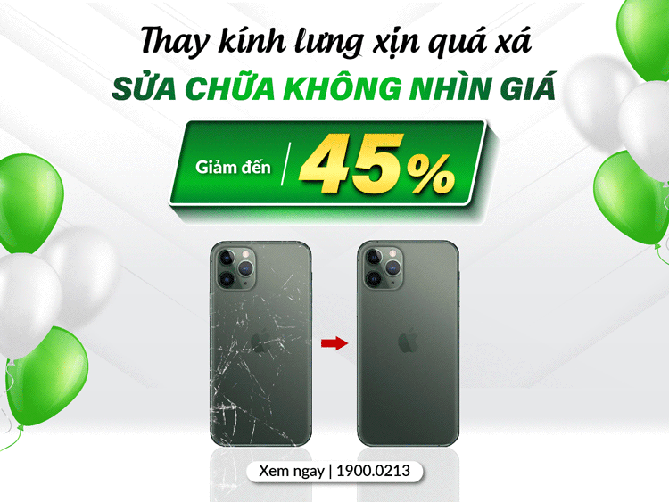 sửa chữa thay kính lưng điện thoại iphone