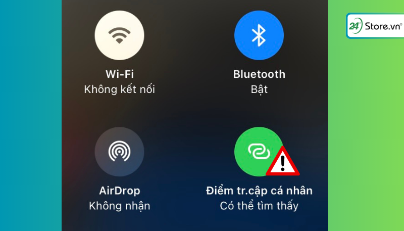 Không kết phát điểm truy cập dữ liệu trên iPhone 