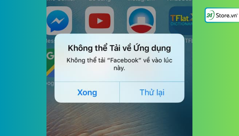 Lỗi không tải được ứng dụng từ Appstore
