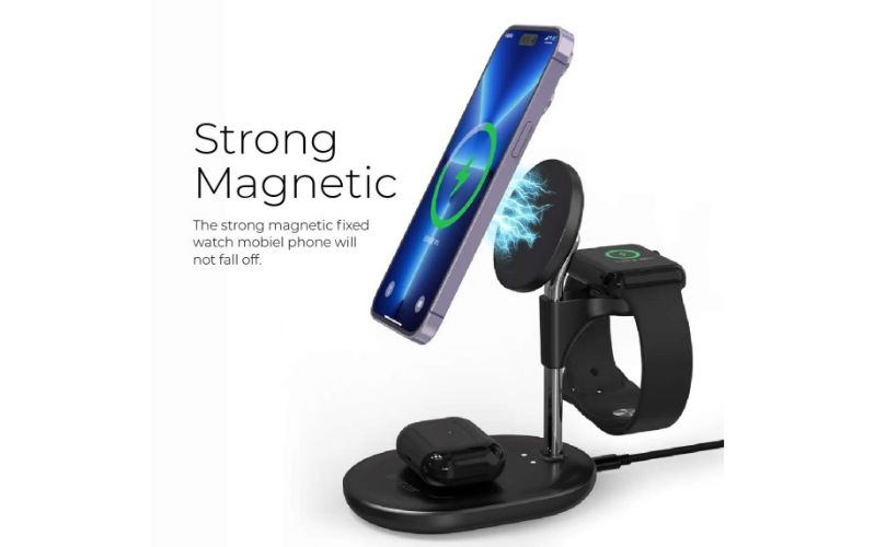 Đế sạc Mazer Infinite Mag.Desk 3in1 mang đến khả năng sạc nhanh chóng và đảm bảo an toàn