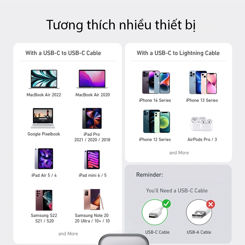 Khả năng tương thích rộng rãi