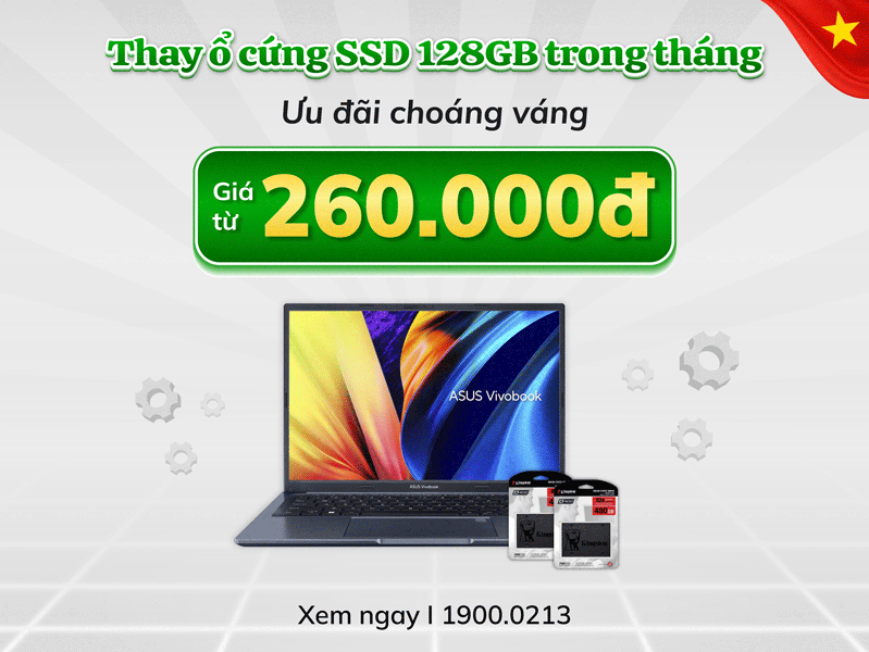 sửa chữa thay ổ cứng ssd laptop