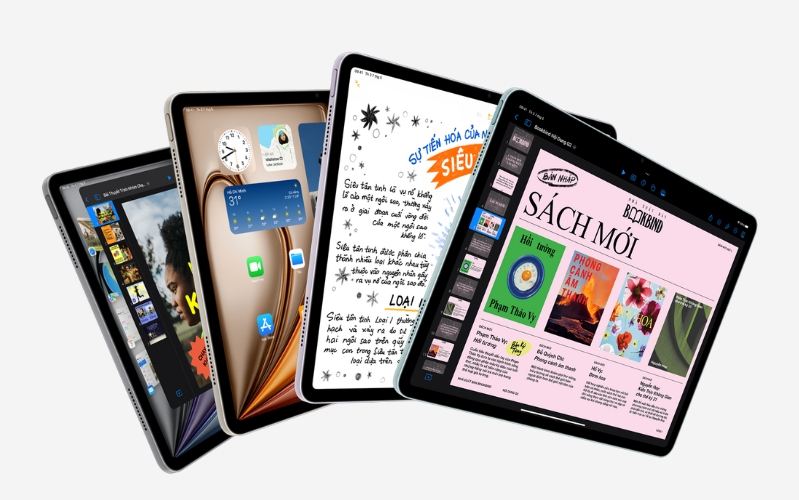 iPad Air 6 M2 2024 13 inch Wifi Thao tác các ứng dụng trên iPad Air 6 M2 2024 13 inch Wifi