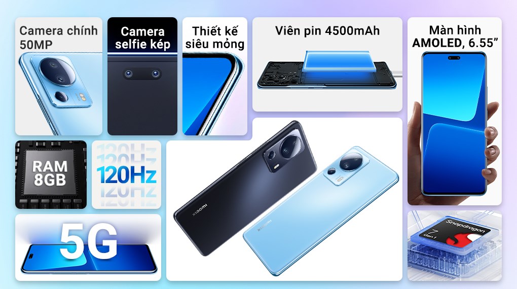 Xiaomi 13 Lite Cũ Những tính năng nổi bật của Xiaomi 13 Lite Cũ