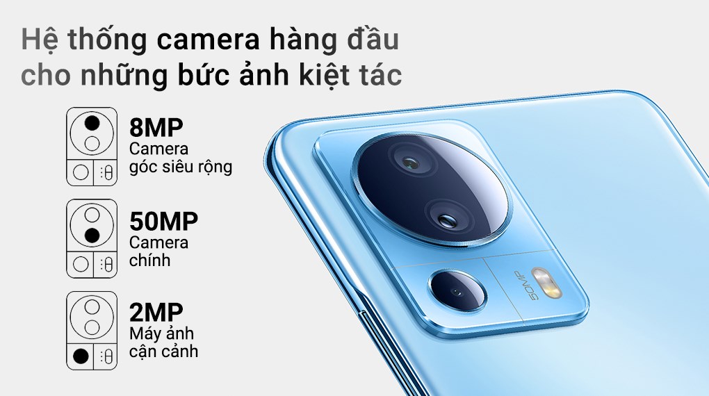 Xiaomi 13 Lite Cũ Thông số trên camera Xiaomi 13 Lite