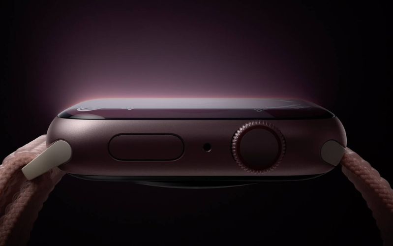 Apple Watch Series 9 - 41mm - GPS - mặt nhôm, dây cao su Cũ chính hãng Màn hình dễ dàng xem ở mọi điều kiện ánh sáng