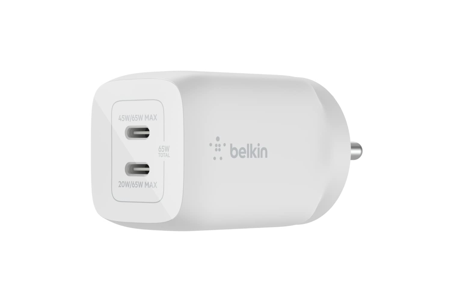 Cốc sạc Belkin GAN 65W PD PPS 2 cổng Belkin 65w 2 cổng sạc tiện lợi