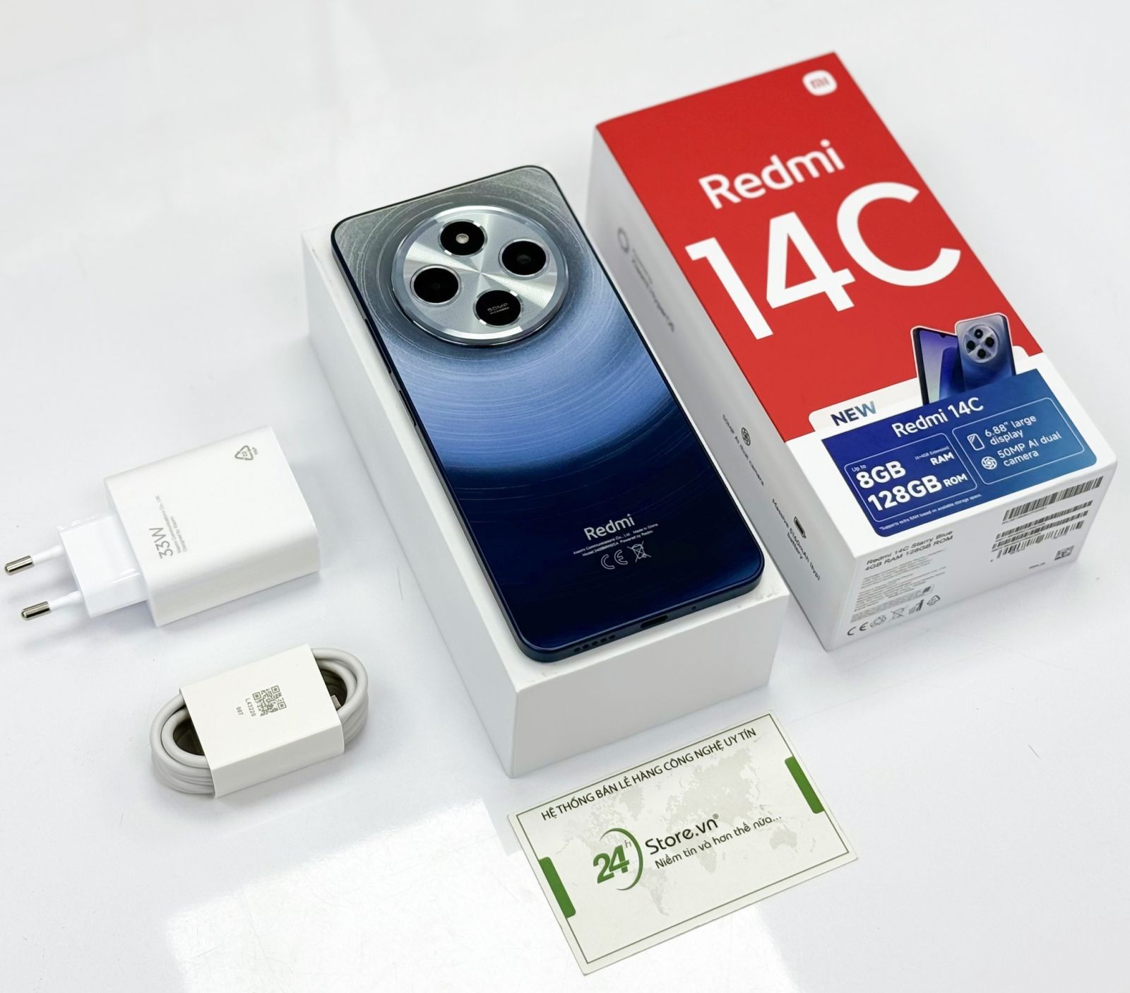 Xiaomi Redmi 14C Chính hãng Dung lượng pin khủng cùng cáp sạc nhanh 18W