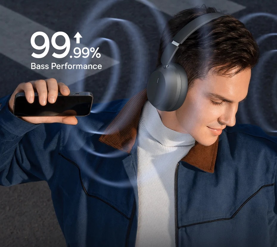 Tai nghe Bluetooth chụp tai Baseus Bass 35 Max Baseus Bass 35 Max có âm thanh vô cùng đỉnh