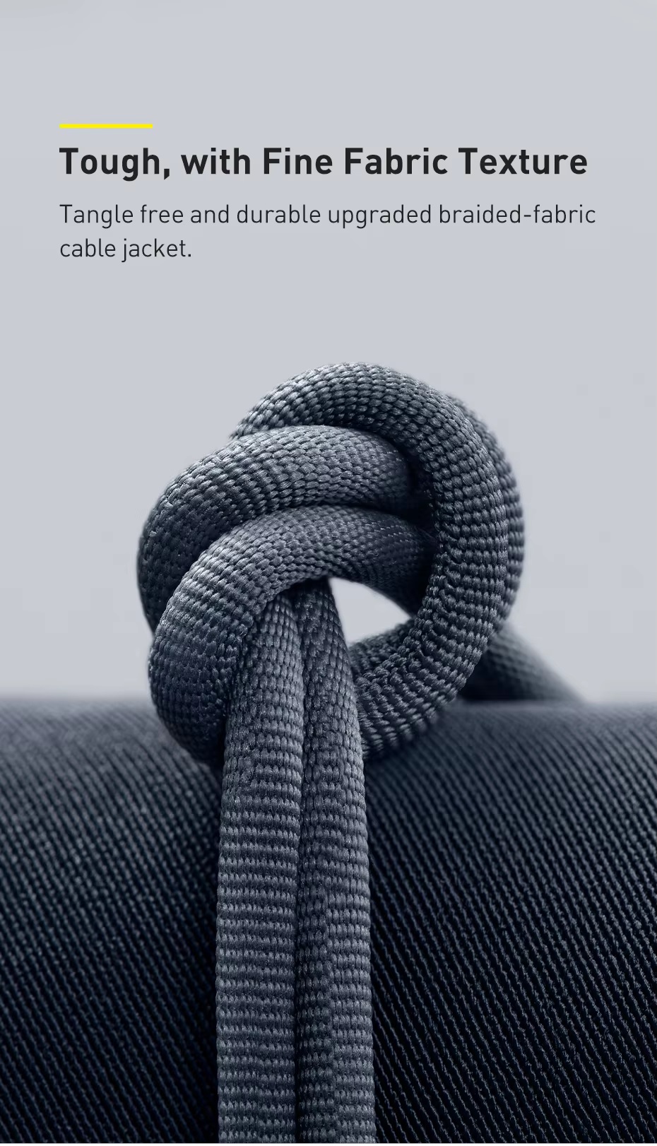 Cáp Baseus Crystal Shine Type-C to Lightning 2M Chất liệu khó bị hư hỏng