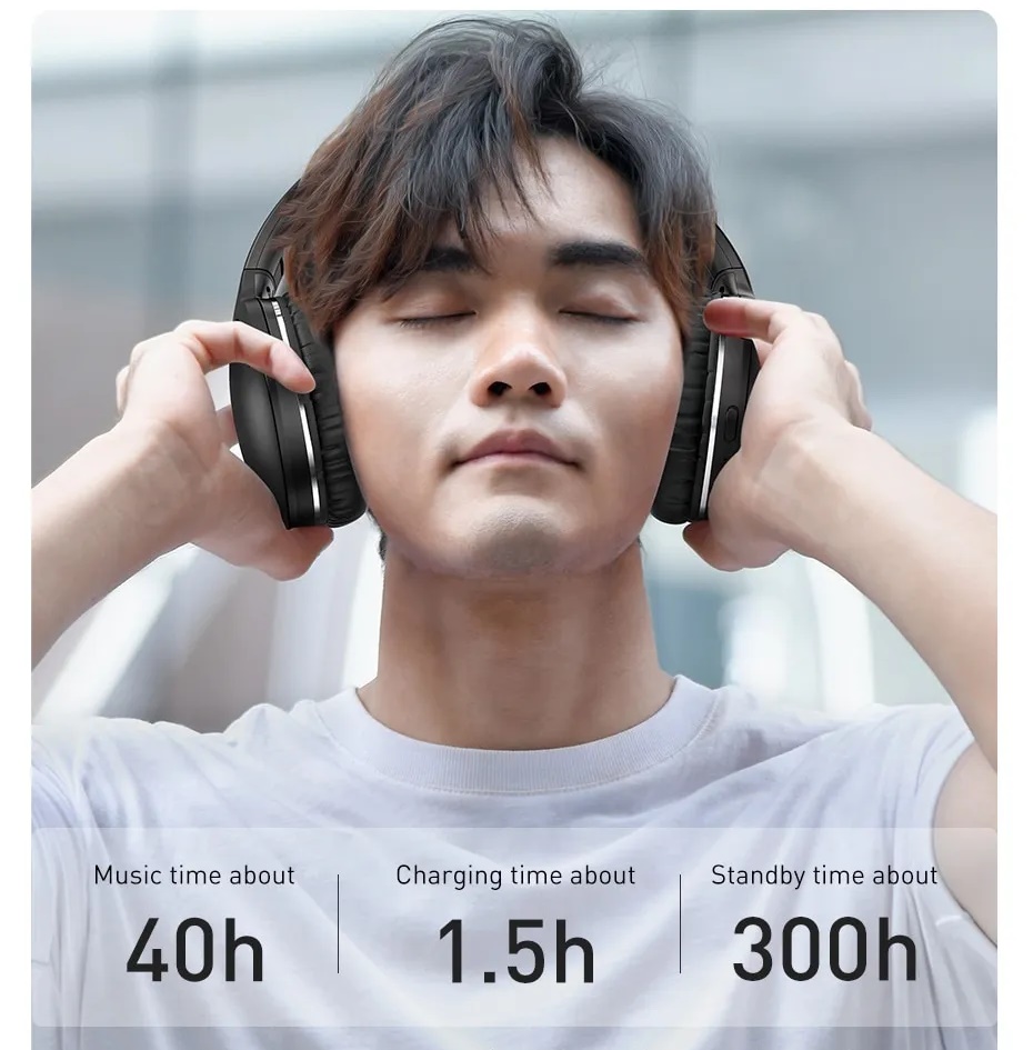 Tai nghe Bluetooth chụp tai Baseus Encok D02 Pro Thiết kế hiện đại và trẻ trung